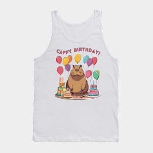 Cute Capybara Cappy Birthday Capy Tank Top